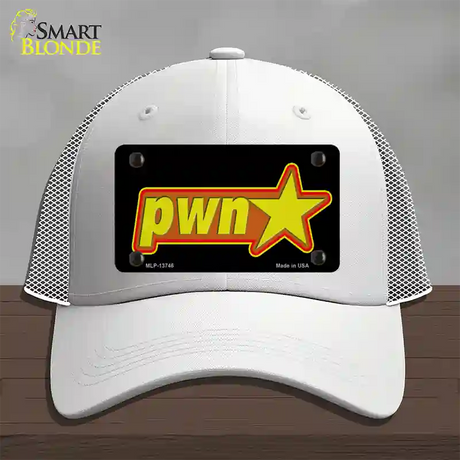 Pawn Star Novelty License Plate Hat Tag Mesh / White