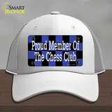 Chess Club Member Novelty License Plate Hat Tag Mesh / White