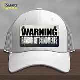 Random Bitch Moment Novelty License Plate Hat Tag Mesh / White