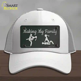 Makin My Family Novelty License Plate Hat Tag Mesh / White