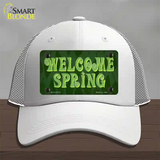 Welcome Spring Novelty License Plate Hat Tag Mesh / White