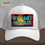 Welcome Summer Novelty License Plate Hat Tag Mesh / White