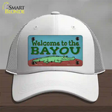 Welcome To The Bayou Novelty License Plate Hat Tag Mesh / White