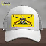 Dont Tread On My 2nd Amendment Novelty License Plate Hat Mesh / White