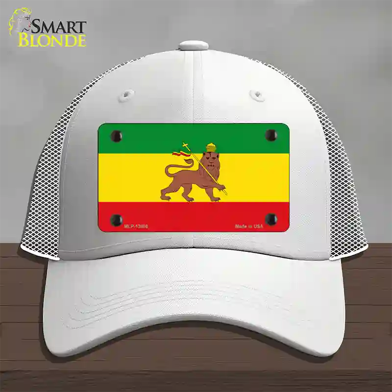 Ethiopia Flag Novelty License Plate Hat Tag Mesh / White