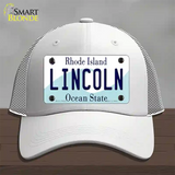 Lincoln Rhode Island Novelty License Plate Hat Novelty License Plate Hat Mesh / White