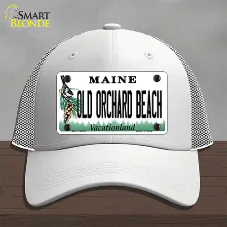 Old Orchard Beach Maine Novelty License Plate Hat Tag Mesh / White