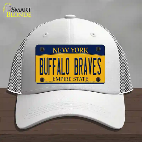 Buffalo Braves New York Novelty License Plate Hat Tag Mesh / White