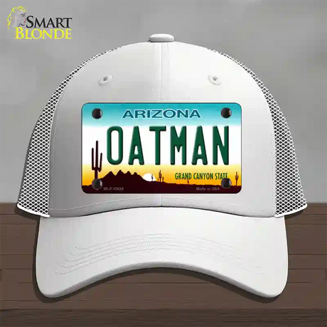 Oatman Arizona Novelty License Plate Hat Tag Mesh / White