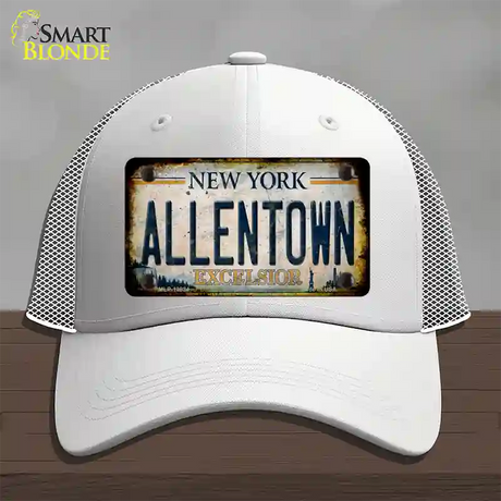 Allentown Excelsior New York Rusty Novelty License Plate Hat Tag Mesh / White