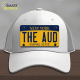 The Aud NY Yellow Novelty License Plate Hat Tag Mesh / White