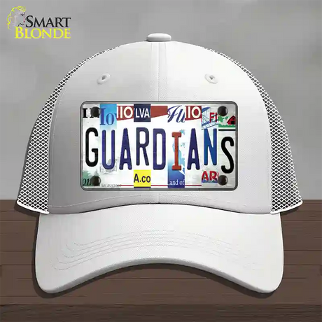 Guardians Strip Art Novelty License Plate Hat Tag Mesh / White