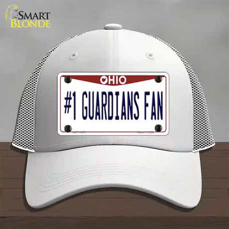 Number 1 Guardians Fan Ohio Novelty License Plate Hat Tag Mesh / White