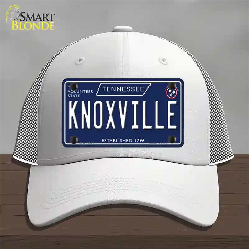 Knoxville Tennessee Blue Novelty License Plate Hat Tag Mesh / White