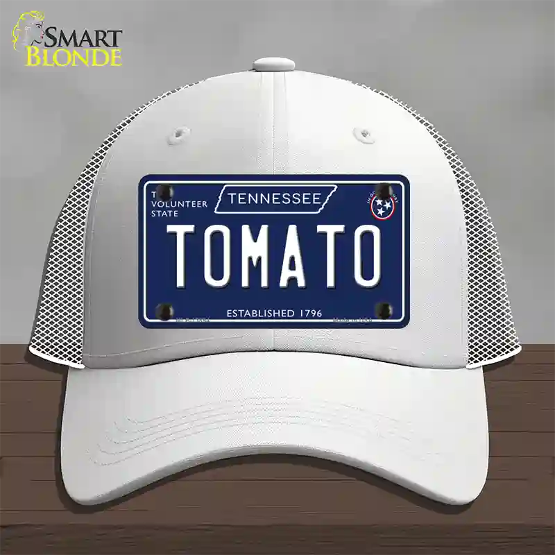 Tomato Tennessee Blue Novelty License Plate Hat Tag Mesh / White