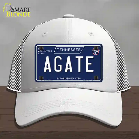 Agate Tennessee Blue Novelty License Plate Hat Tag Mesh / White