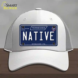 Native Tennessee Blue Novelty License Plate Hat Tag Mesh / White