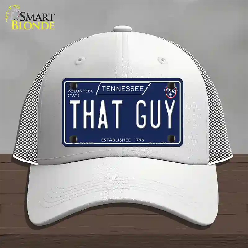 That Guy Tennessee Blue Novelty License Plate Hat Tag Mesh / White