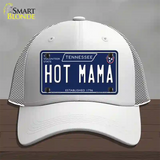 Hot Mama Tennessee Blue Novelty License Plate Hat Tag Mesh / White