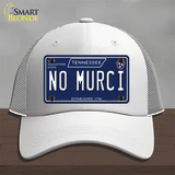 No Murci Tennessee Blue Novelty License Plate Hat Tag Mesh / White