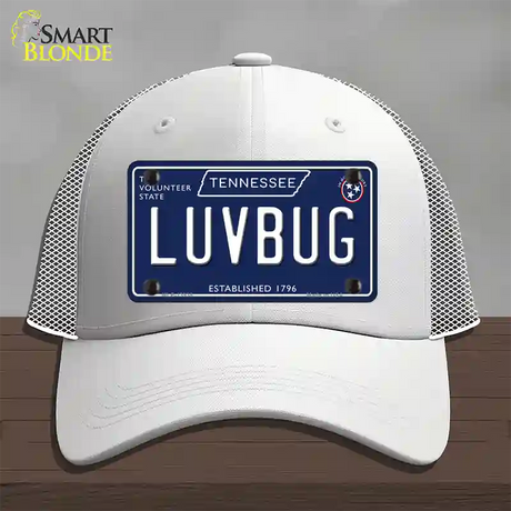 Luv Bug Tennessee Blue Novelty License Plate Hat Tag Mesh / White