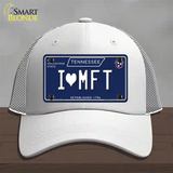 I Heart MFT Tennessee Blue Novelty License Plate Hat Tag Mesh / White