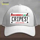 Cripes Wisconsin Novelty License Plate Hat Tag Mesh / White