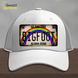 Bigfoot Hawaii Novelty License Plate Hat Tag Mesh / White