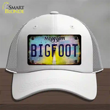 Bigfoot Mississippi Novelty License Plate Hat Tag Mesh / White