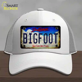 Bigfoot South Dakota Novelty License Plate Hat Tag Mesh / White