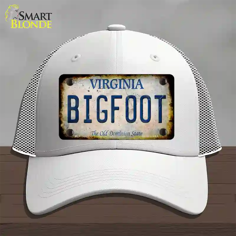 Bigfoot Virginia Novelty License Plate Hat Tag Mesh / White