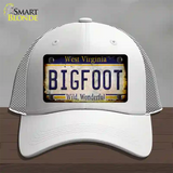 Bigfoot West Virginia Novelty License Plate Hat Tag Mesh / White