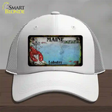 Maine Lobster Blank Rusty Novelty License Plate Hat Mesh / White