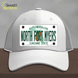 North Fort Myers Florida Novelty License Plate Hat Mesh / White