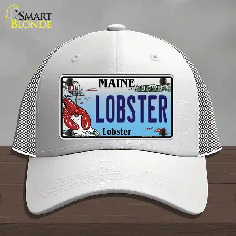 Lobster Maine Lobster Novelty License Plate Hat Mesh / White