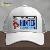 Hunter Maine Lobster Novelty License Plate Hat Mesh / White