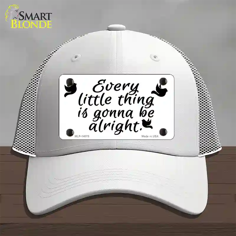 Every Little Thing Novelty License Plate Hat Mesh / White