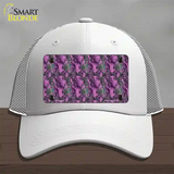 Purple Vortex Novelty License Plate Hat Mesh / White