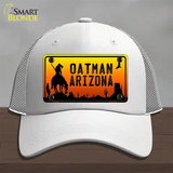 Oatman End Of Trail Arizona Scenic Background Novelty License Plate Hat Mesh / White