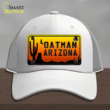 Oatman Flag Arizona Scenic Background Novelty License Plate Hat Mesh / White