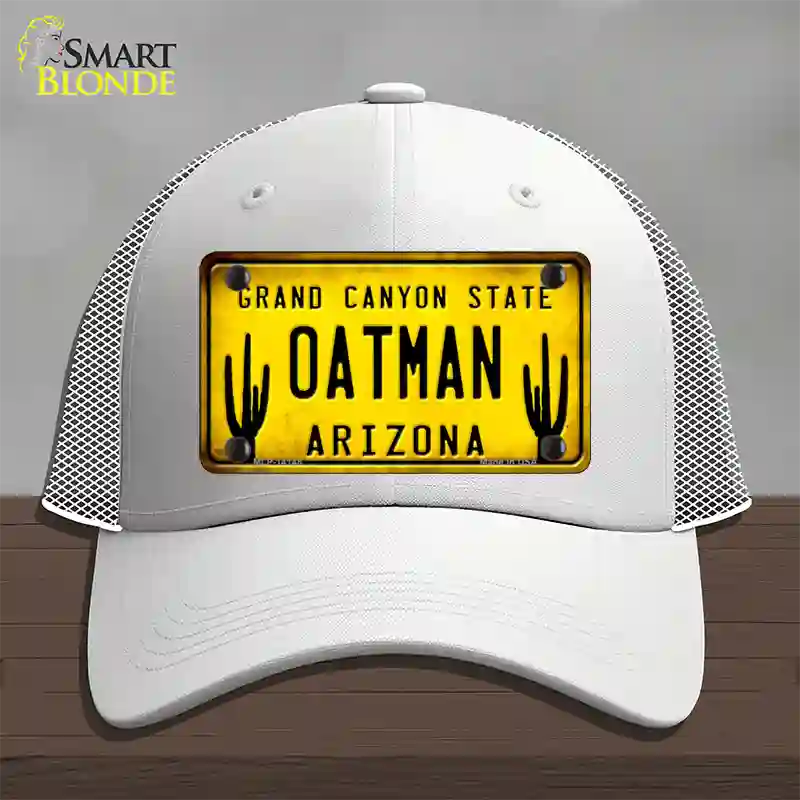 Arizona Oatman Yellow Novelty License Plate Hat Mesh / White