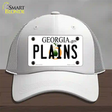 Plains Georgia Novelty License Plate Hat Mesh / White