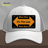 Move Over Its The Law Novelty License Plate Hat Mesh / White