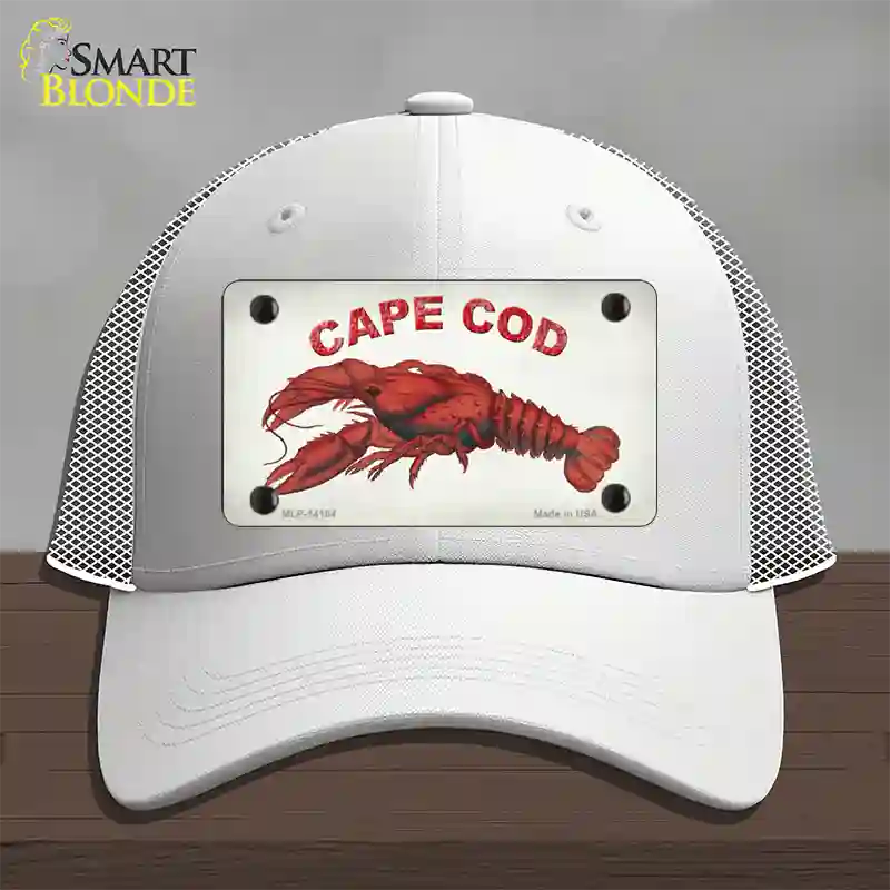 Cape Cod Lobster Novelty License Plate Hat Mesh / White