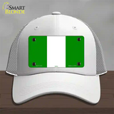 Nigeria Flag Novelty License Plate Hat Mesh / White