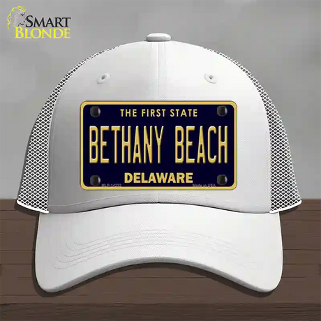 Bethany Beach Delaware Novelty License Plate Hat Mesh / White