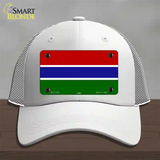 Gambia Flag Novelty License Plate Hat Mesh / White