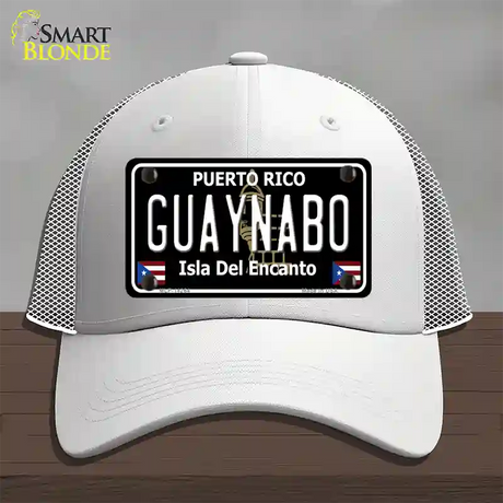 Guaynabo Puerto Rico Black Novelty License Plate Hat Mesh / White