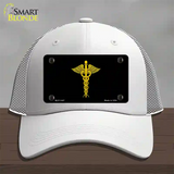 Caduceus Novelty License Plate Hat Mesh / White