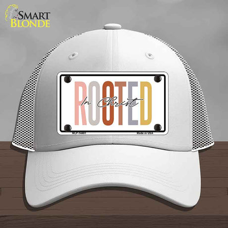 Rooted In Christ Novelty License Plate Hat HAT-MLP-14481